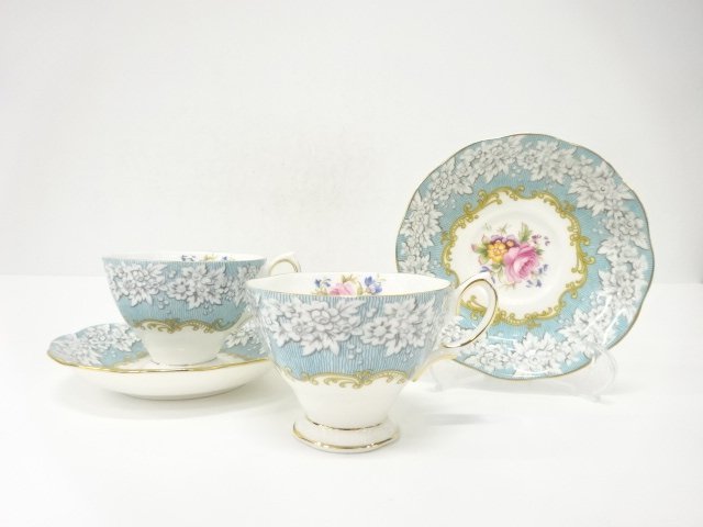 JAPANESE COLLECTIBLE / ROYAL ALBERT ENCHANTMENT CUP / SAUCER PAIR WEST